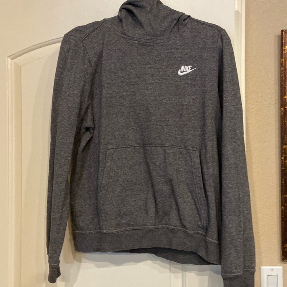 Gray Nike High collar hoodie